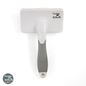 White Slicker Brush- Medium