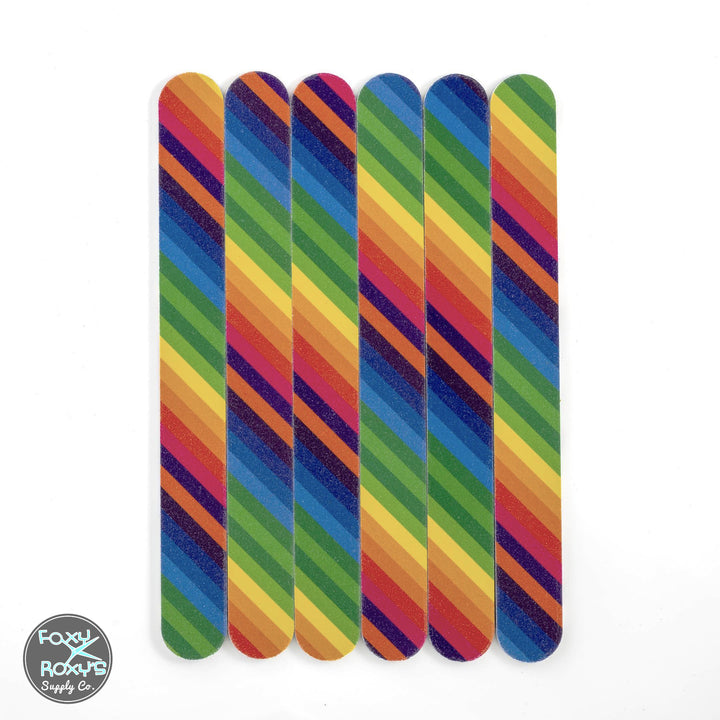 Rainbow Nail Files - Pack of 6