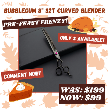 Bubblegum 8" 32T Curved Blender FOXY FRENZY