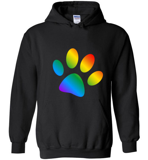 Rainbow Paw Print Hoodie
