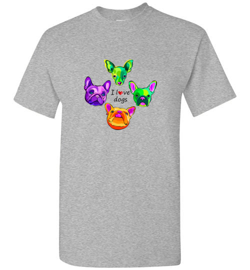 I Love Dogs Short Sleeve