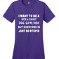 I Want to be a Nice and Sweet Dog Groomer Women's Short Sleeve